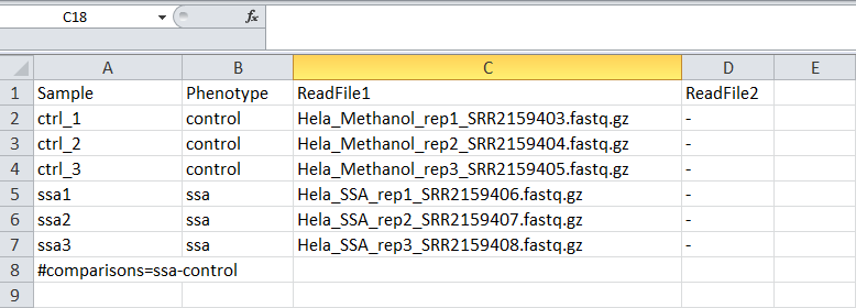 excel example